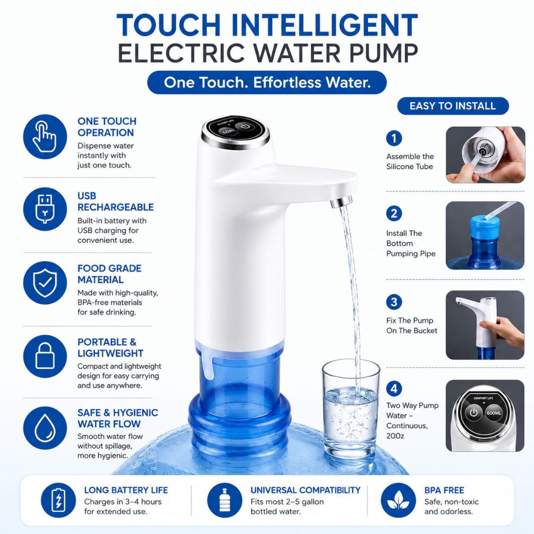 USB Rechargeable Portable Water Dispensing Pump